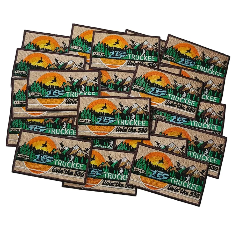 camping embroidered patches