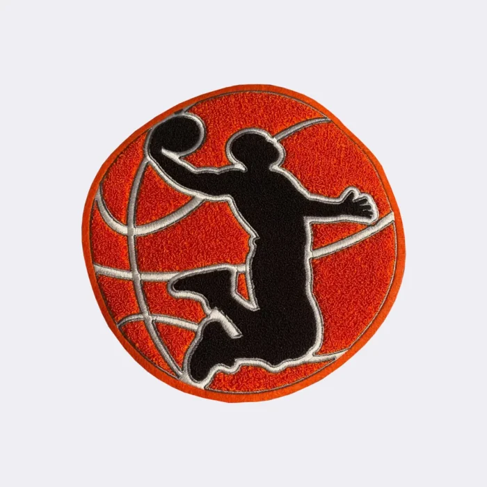 basketball-chenille sports chenille patches