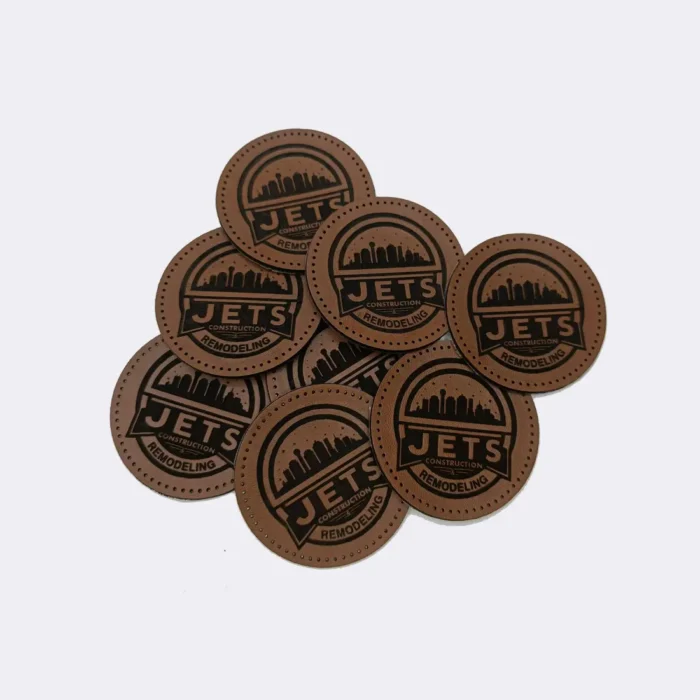 embossed-leather-patches genuine leather patch
