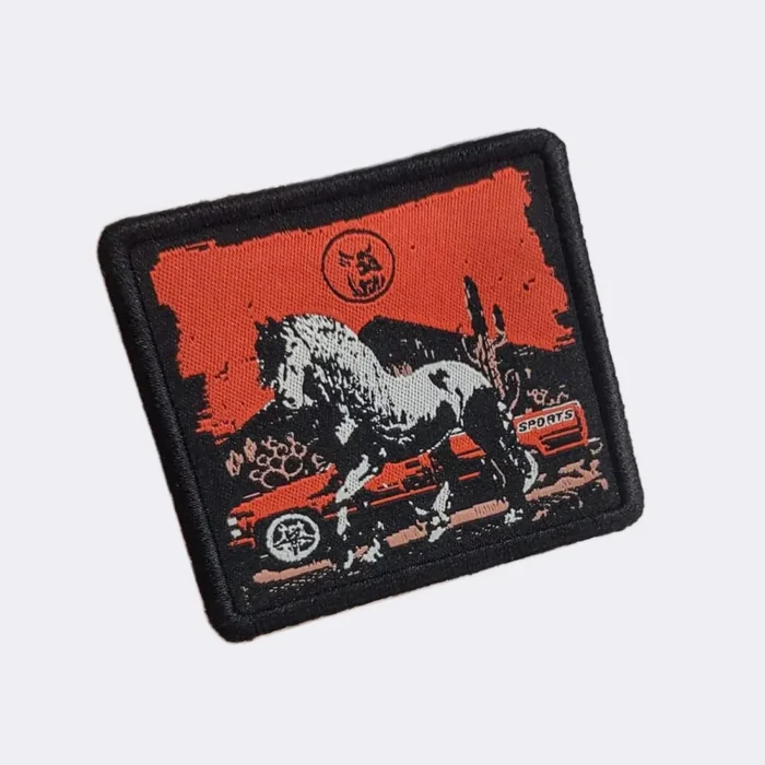 horse-sublimation-patch printed patches